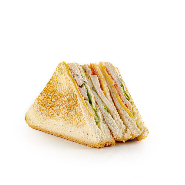 Мини-сэндвич с куриной грудкой, овощами и фирменным соусом