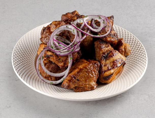 Шашлык из свиной шеи, гриль