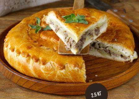 Пирог с курицей и грибами
