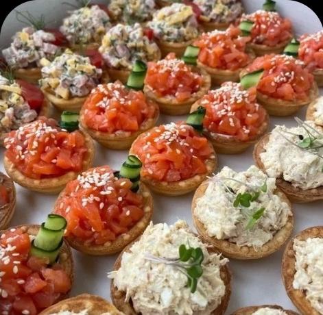 Тарталетки три вкуса Тарталетки три вкуса