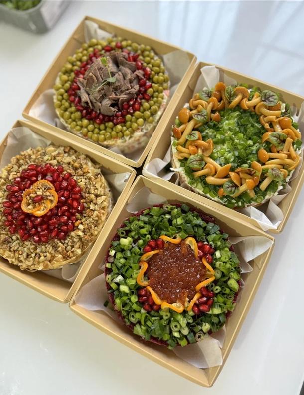 Бенто салаты 4 вида Бенто салаты 4 вида