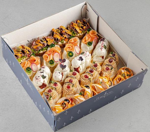 Бокс брускетт М (20 штук)