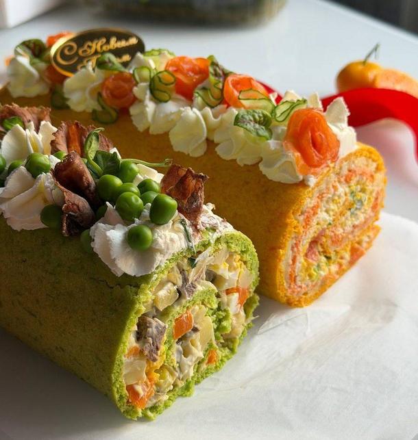 Салаты - рулеты (набор 4 шт.)