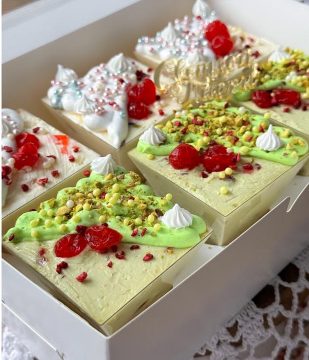 Творожные пасхи в креманках