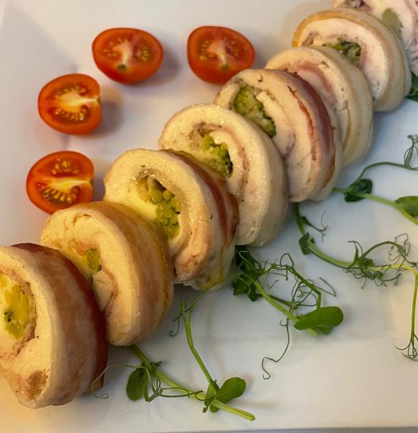 Куриная грудка в беконе
