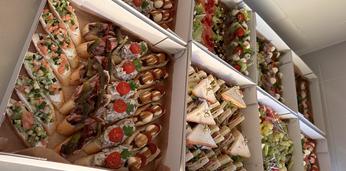 Фуршетное меню с горячими закусками на 40 персон